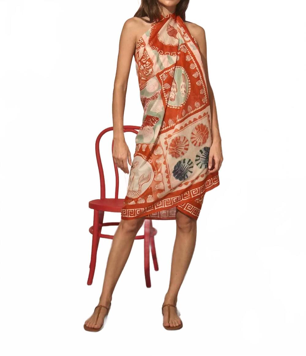 NEW HUNTER BELL sarong cover up in lost at sea - Picture 2 of 3